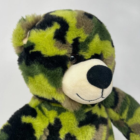 Retired Green Army Military Camo 2010 Build a Bear BABW Camouflage - Picture 5 of 8